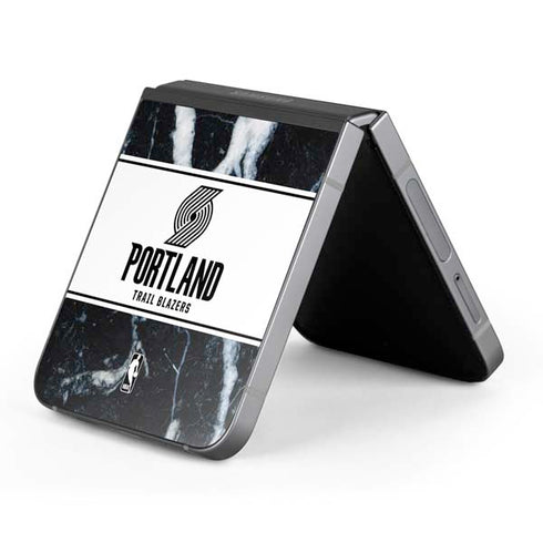 NBA Portland Trail Blazers Marble Galaxy Z Flip6 Skin
